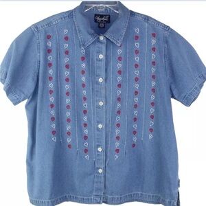 Plus size 90s vintage top